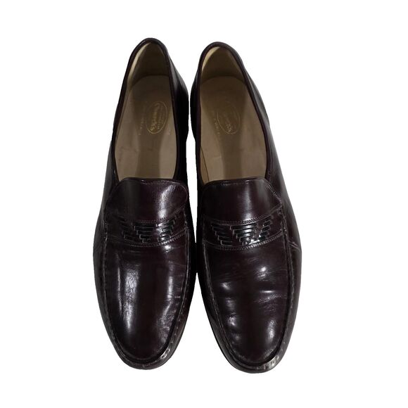 Churches\' Mens Slip Leather Shoes Burgundy Sz 13 main image 4